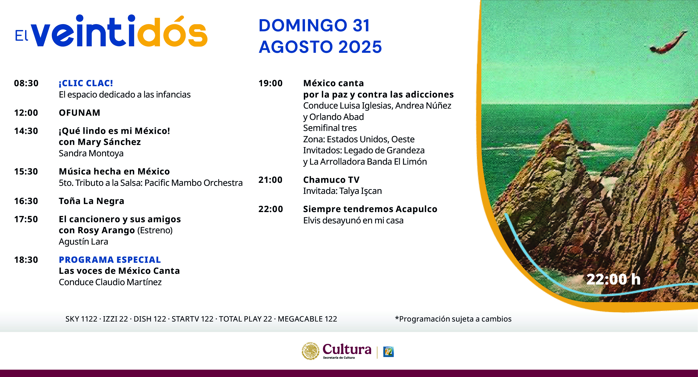 Programación Domingo