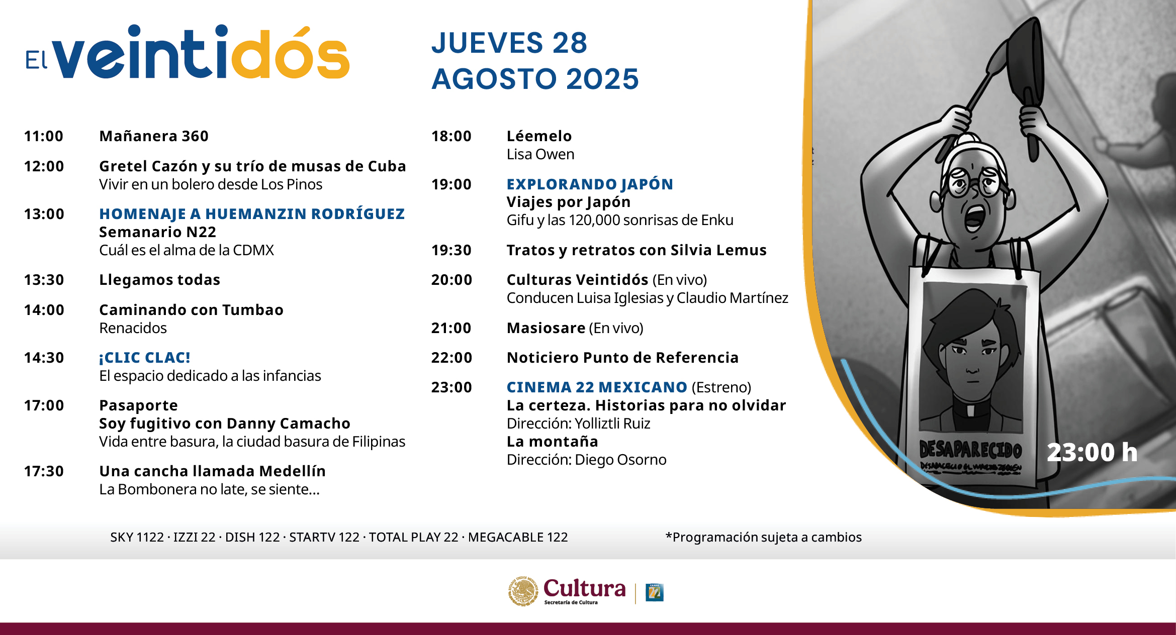 Programación Jueves