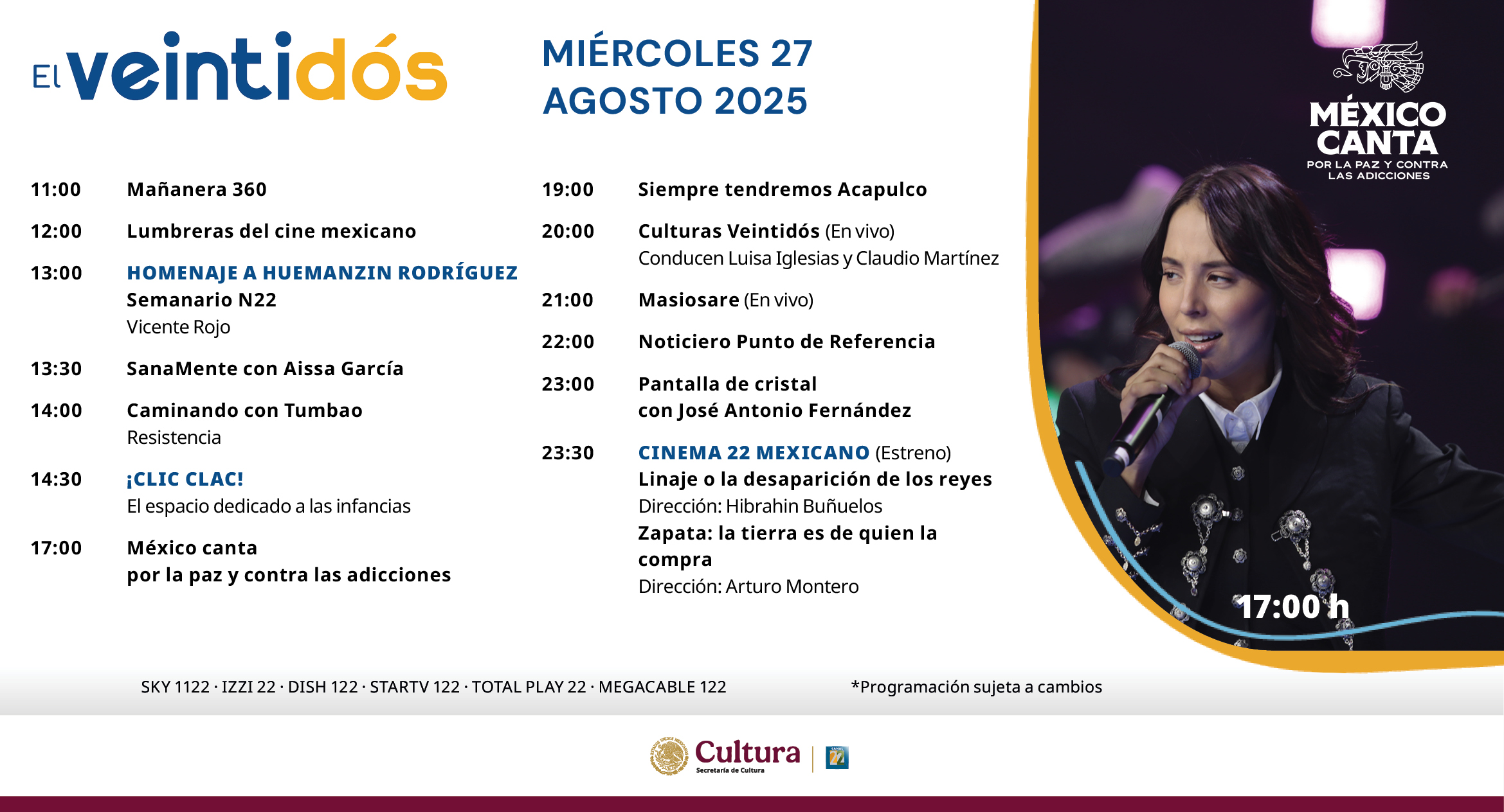 Programación Miércoles