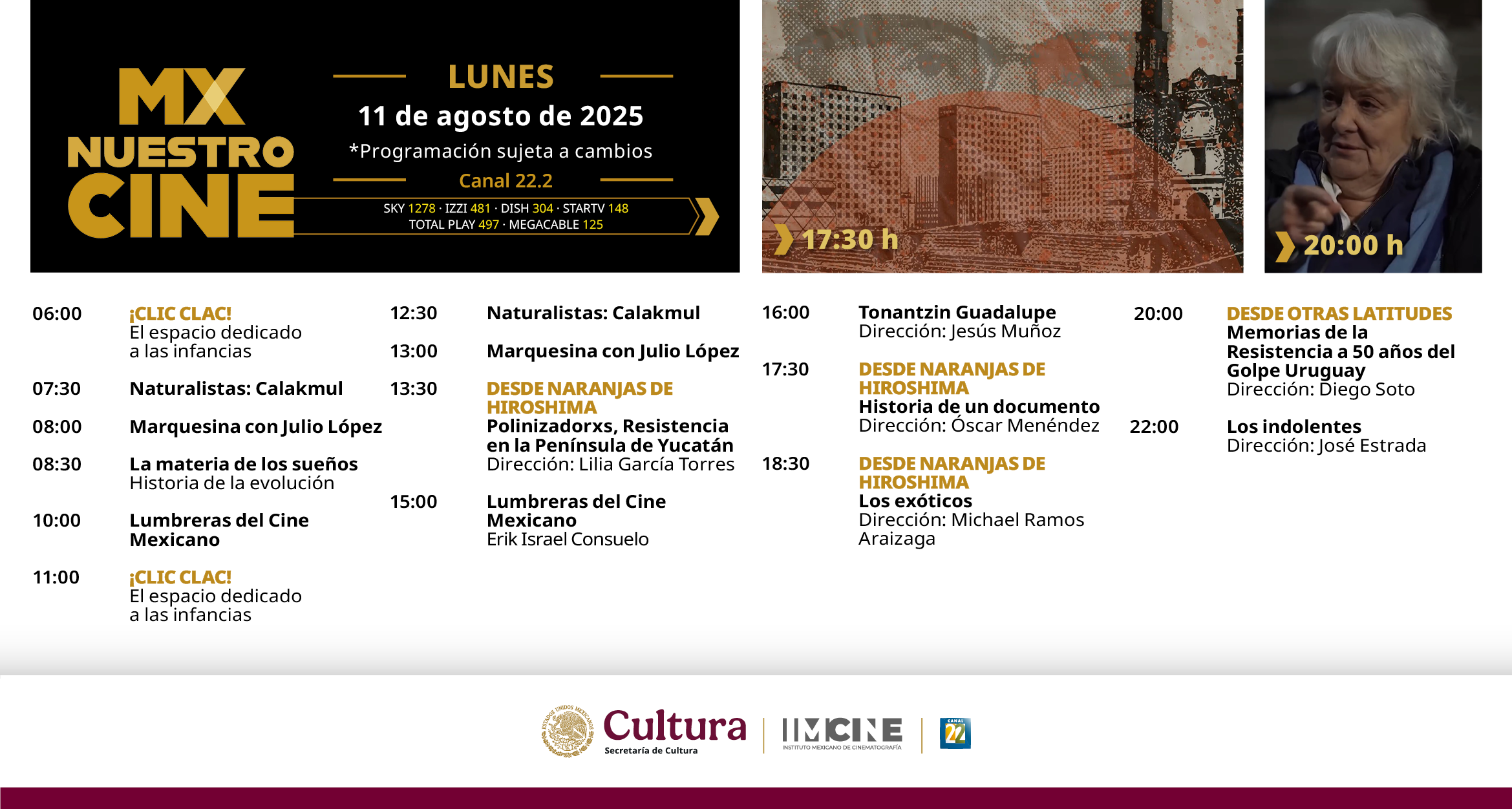 Programación Lunes