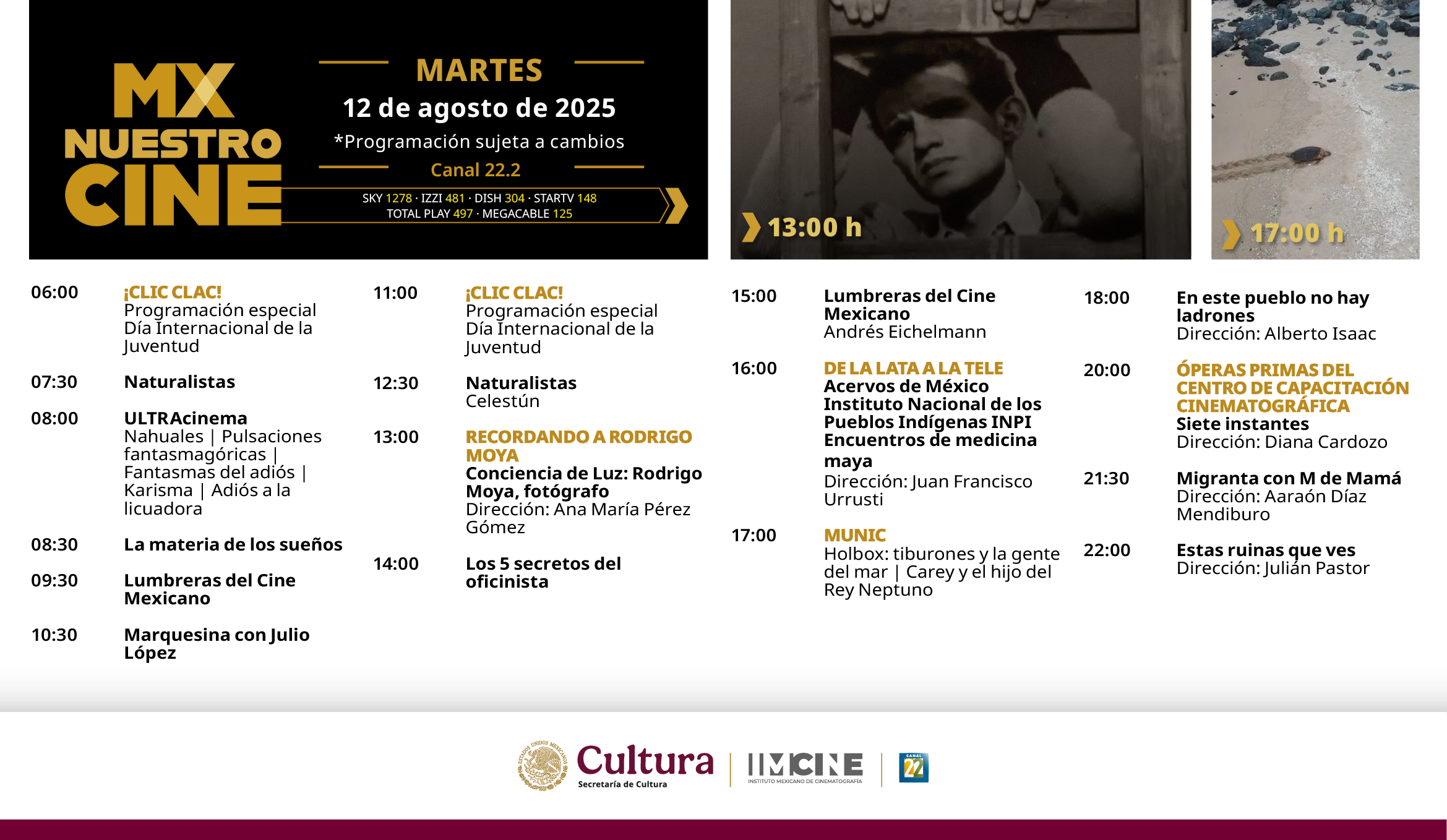 Programación Martes