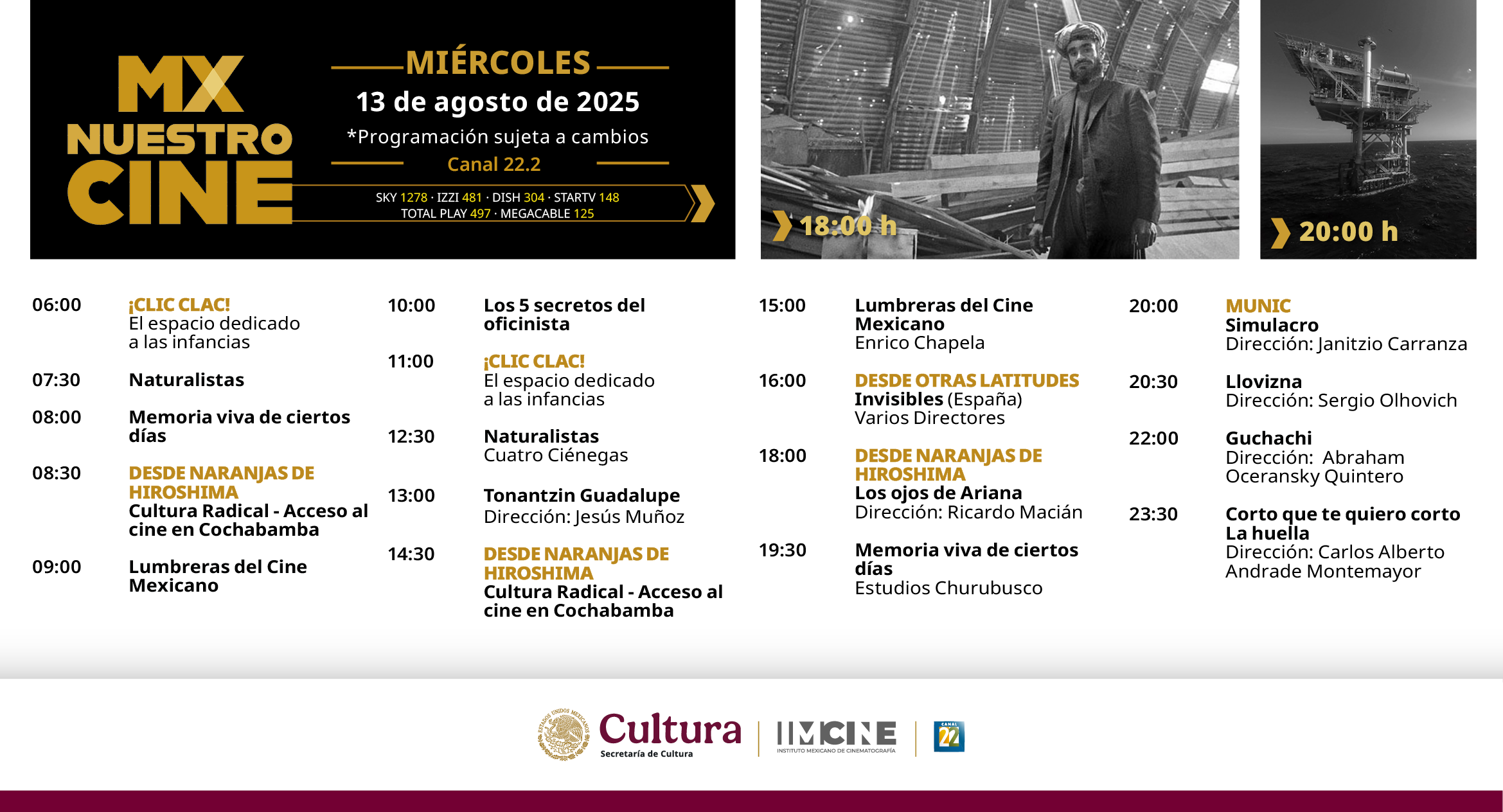 Programación Miércoles
