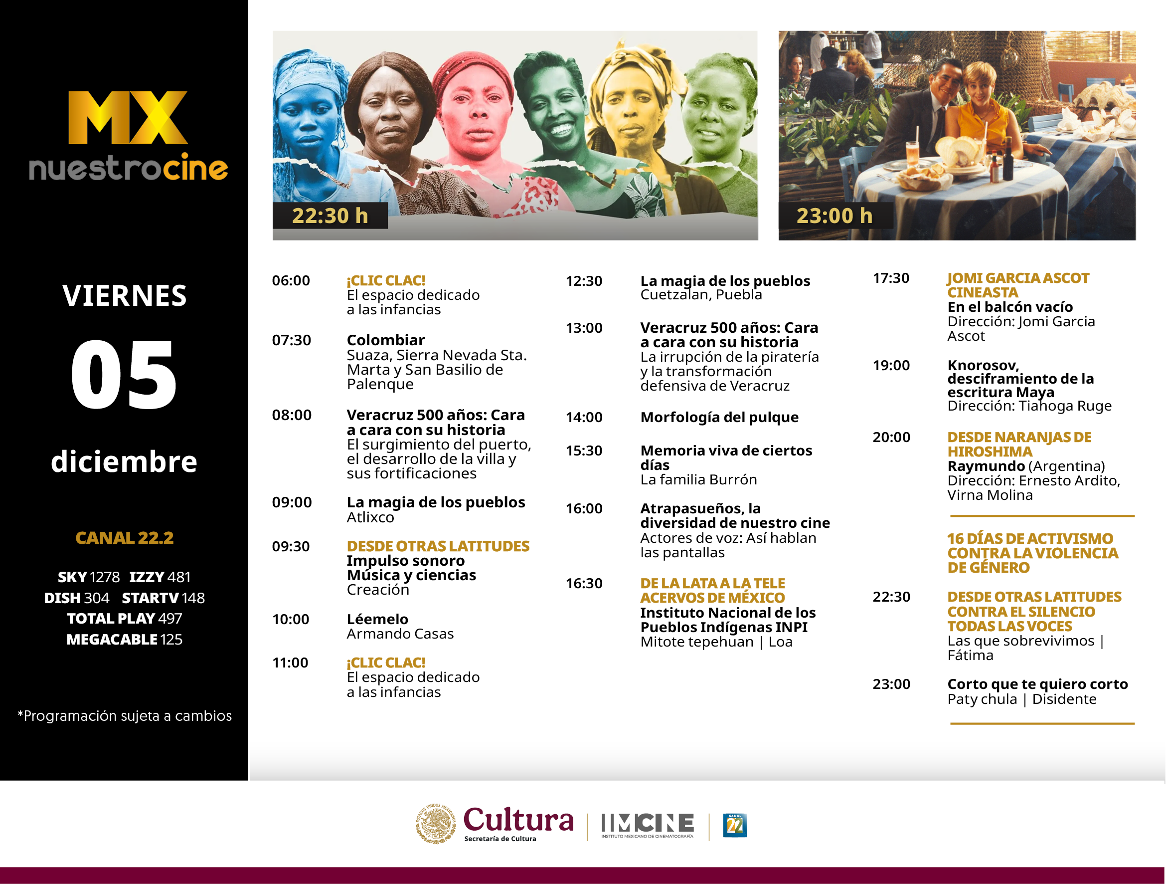 Programación Viernes