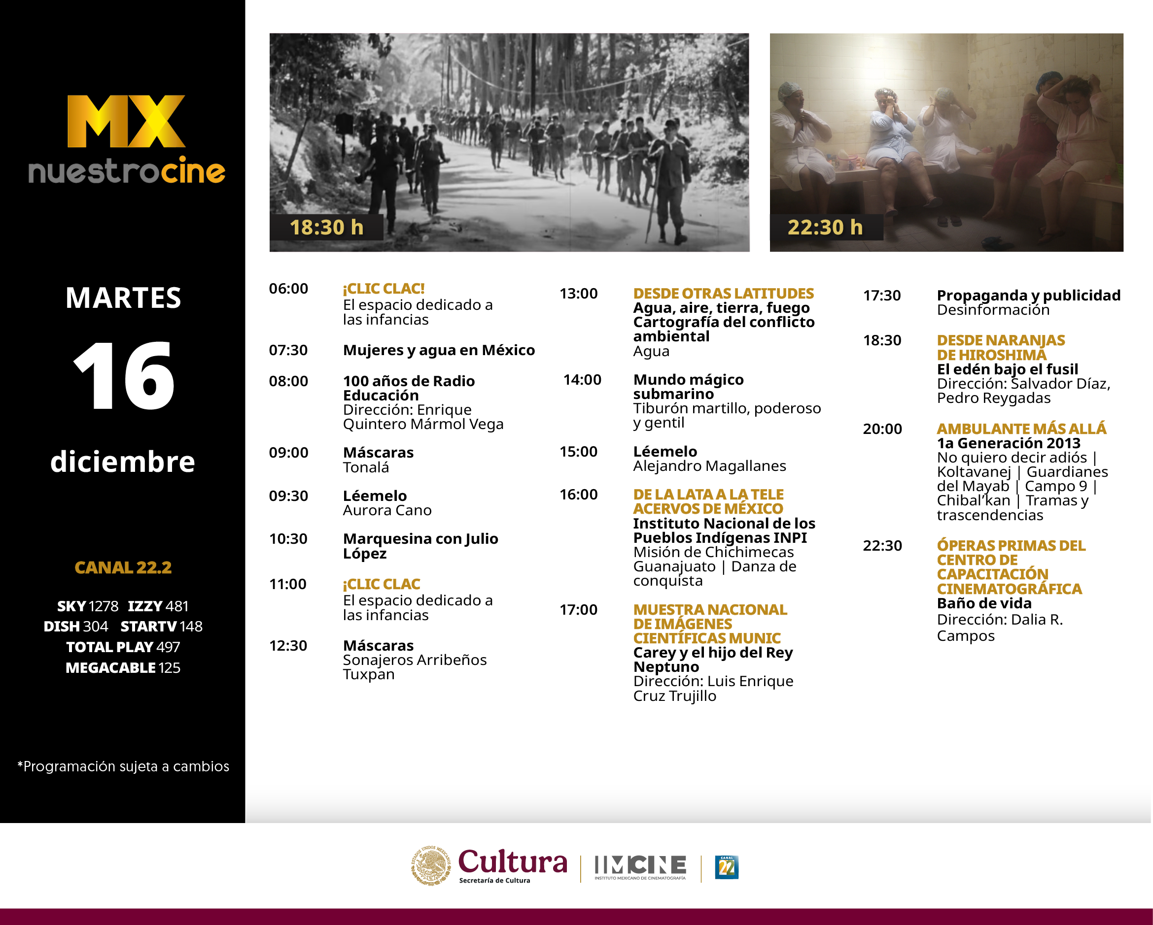 Programación Martes