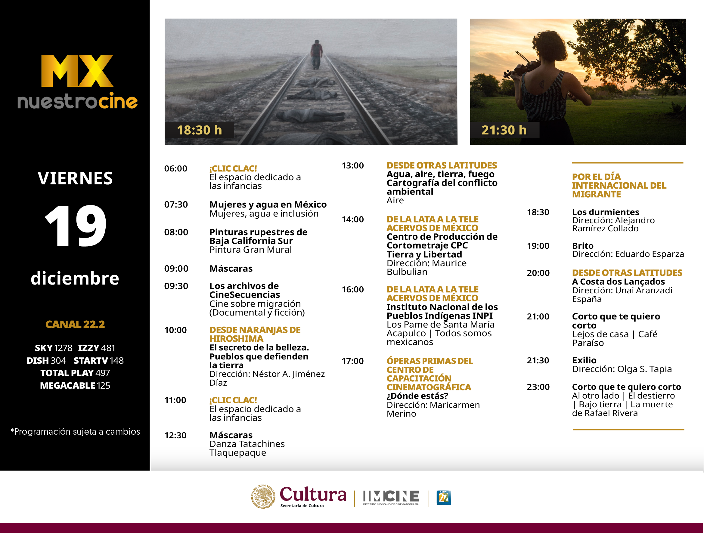 Programación Viernes