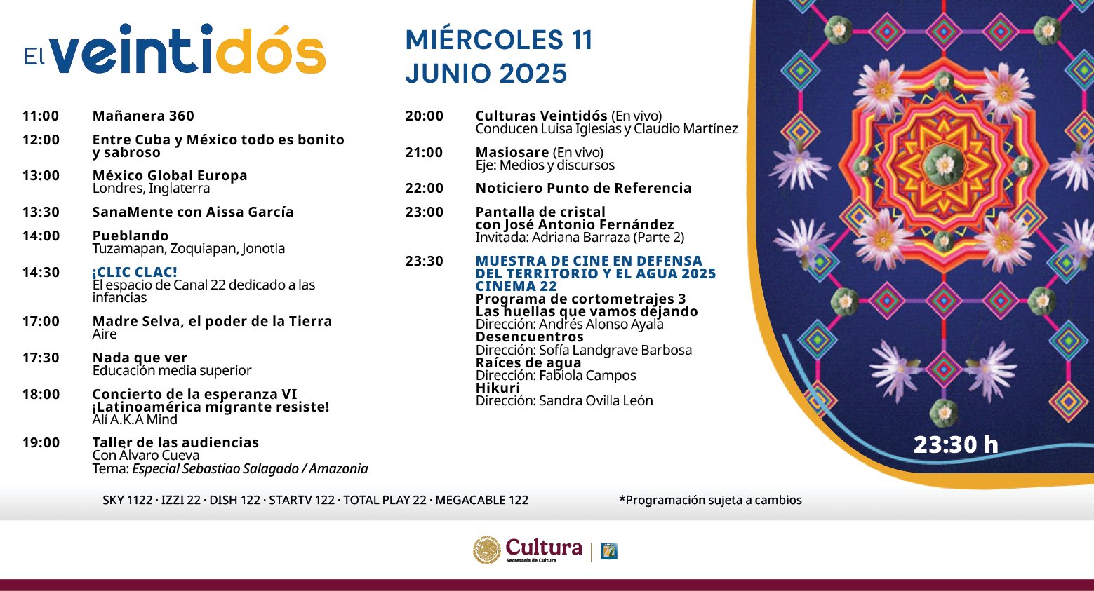 Programación Miércoles