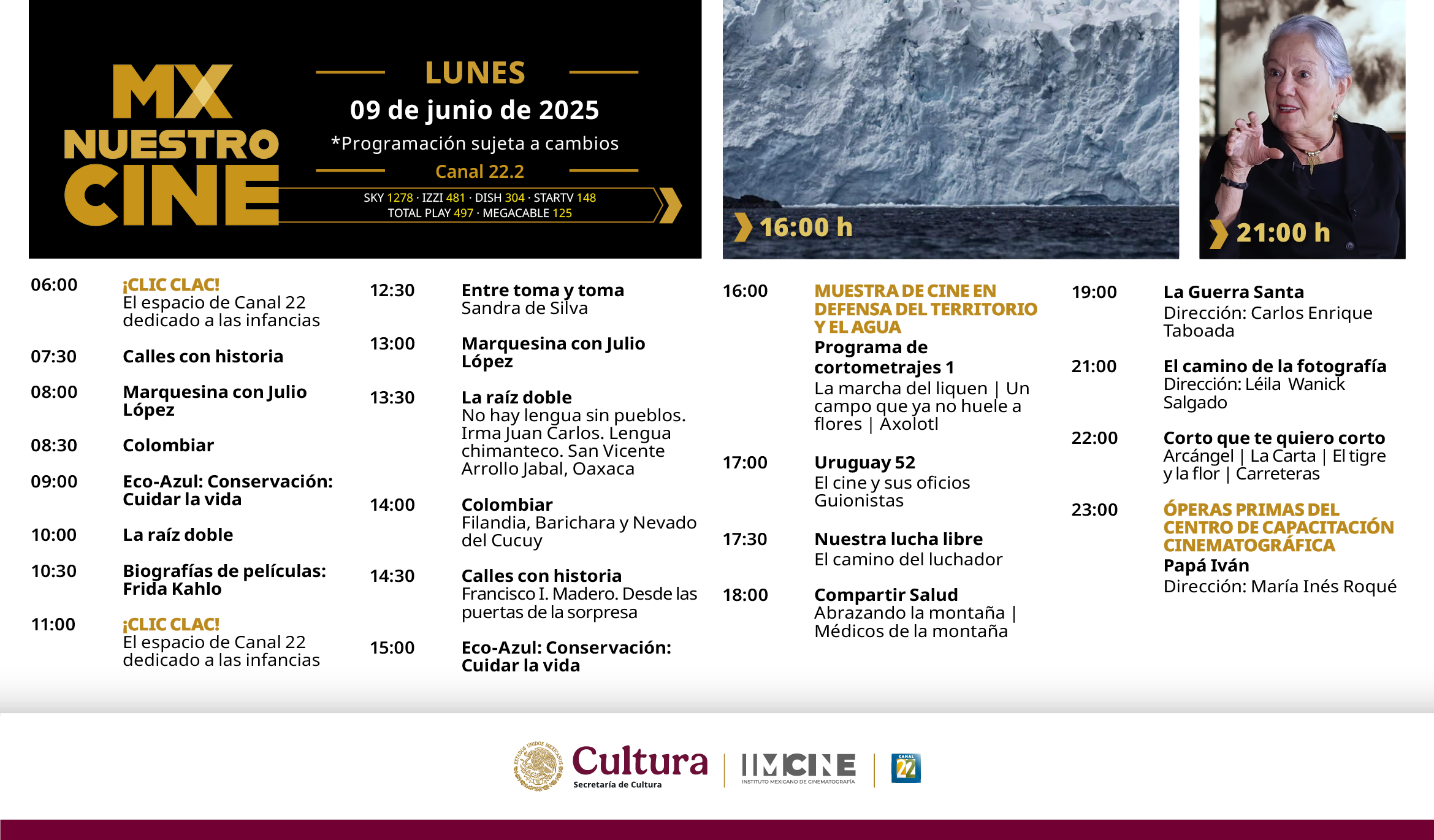 Programación Lunes
