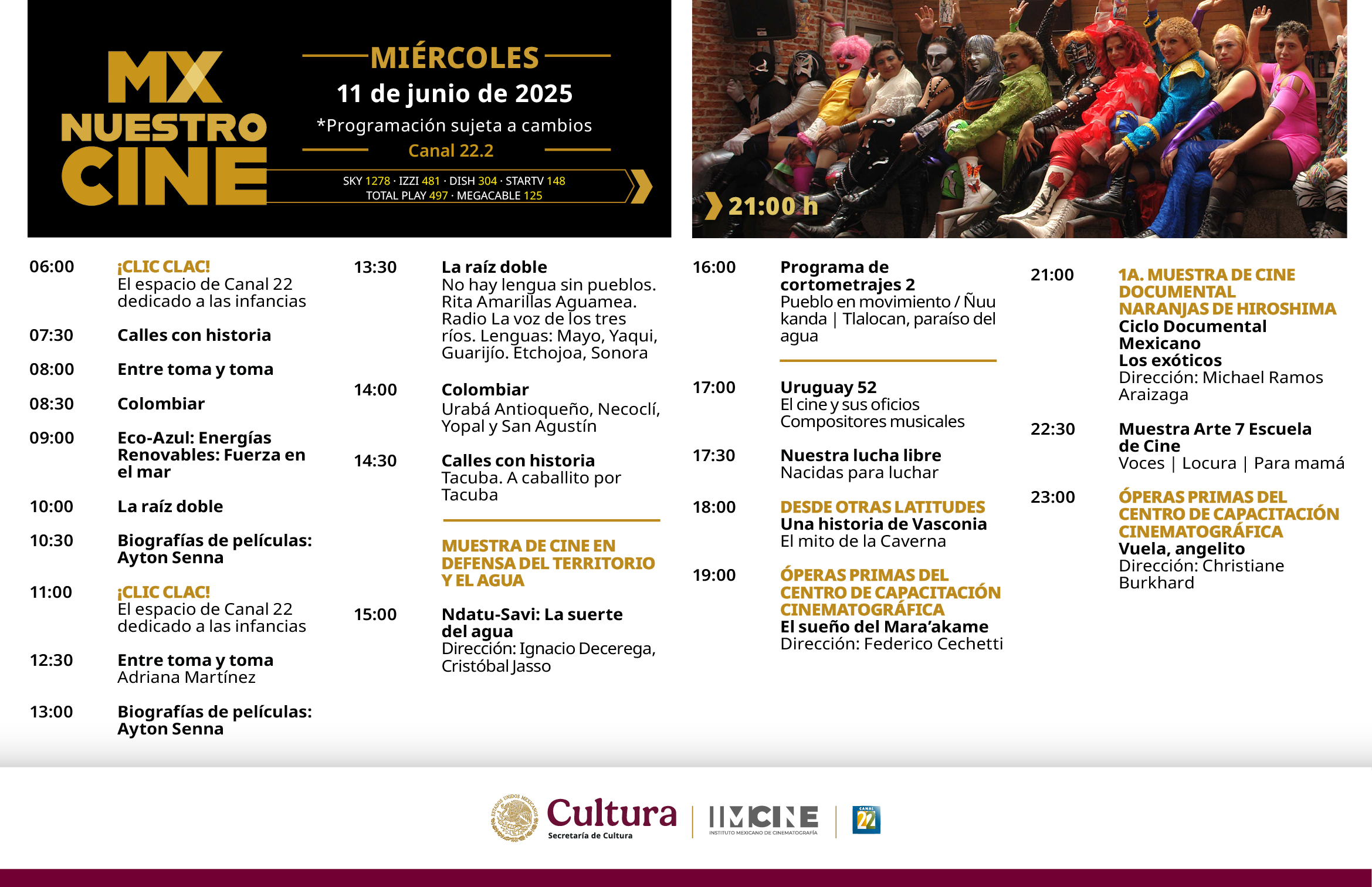 Programación Miércoles