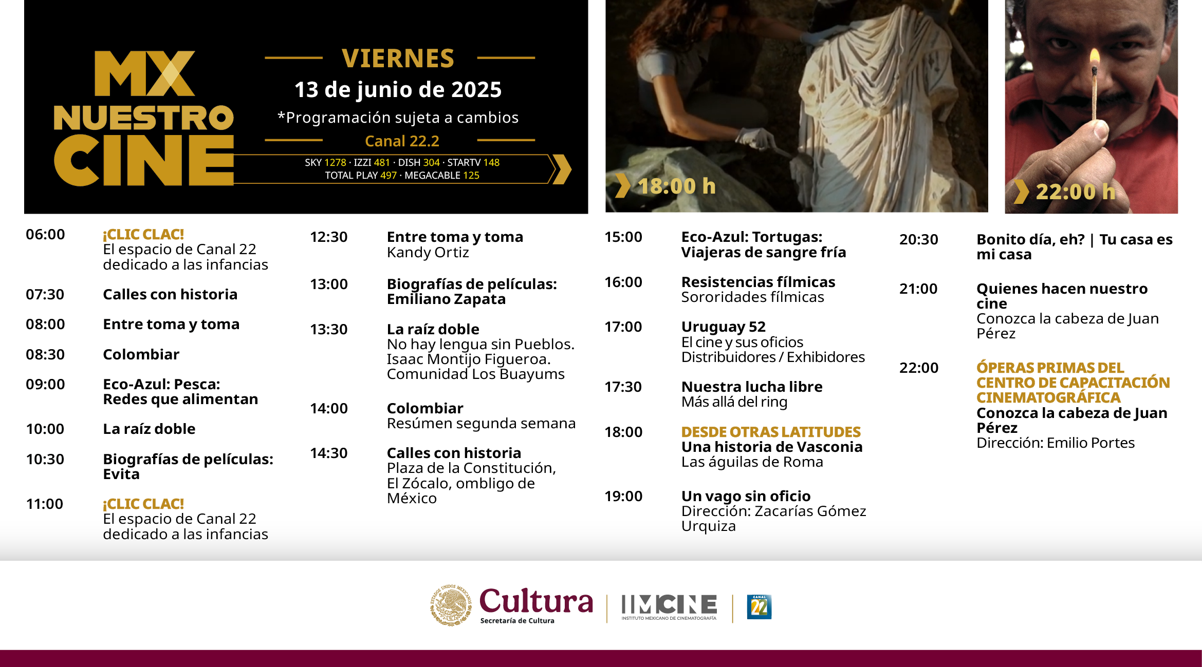 Programación Viernes