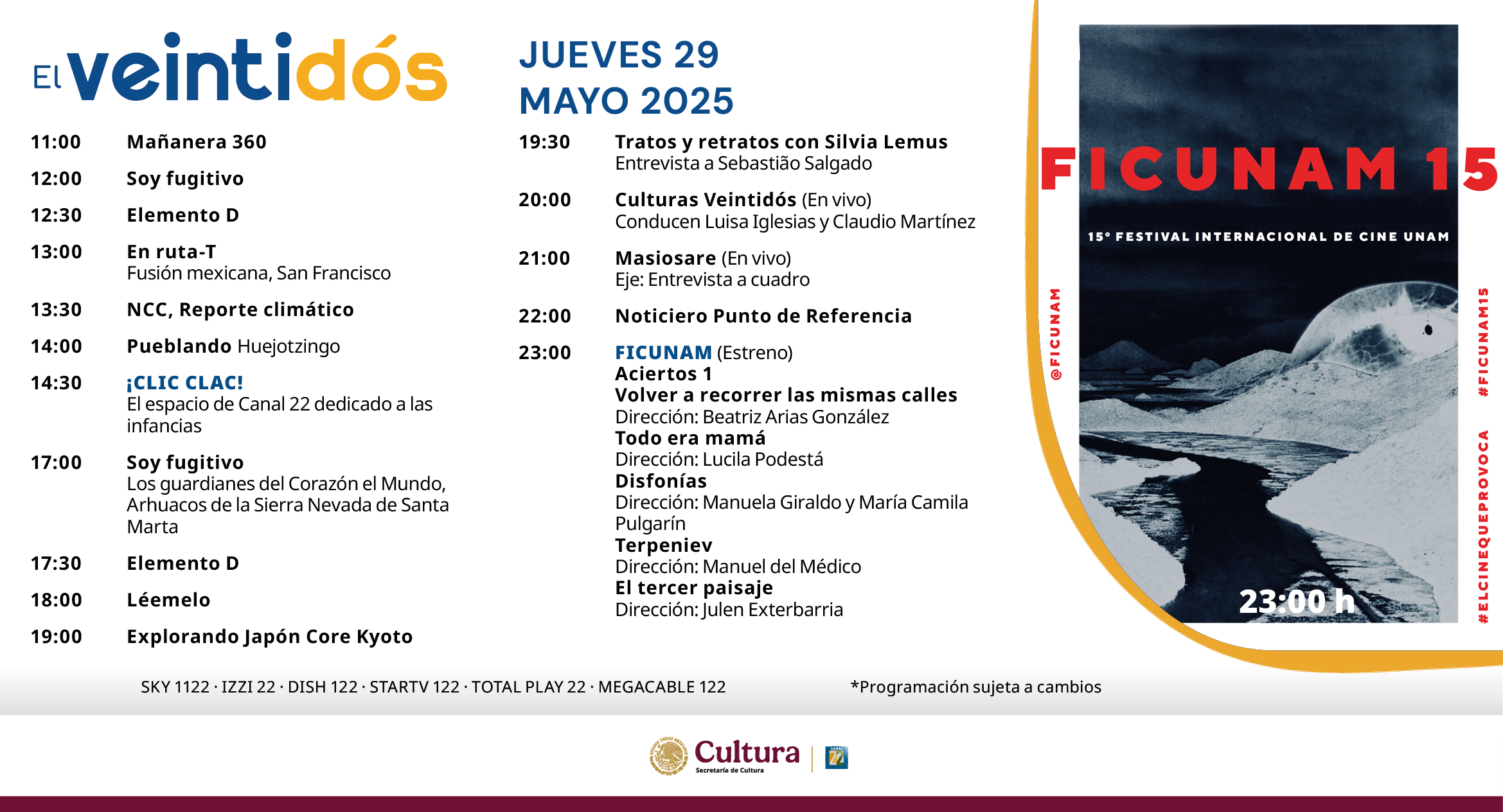 Programación Jueves