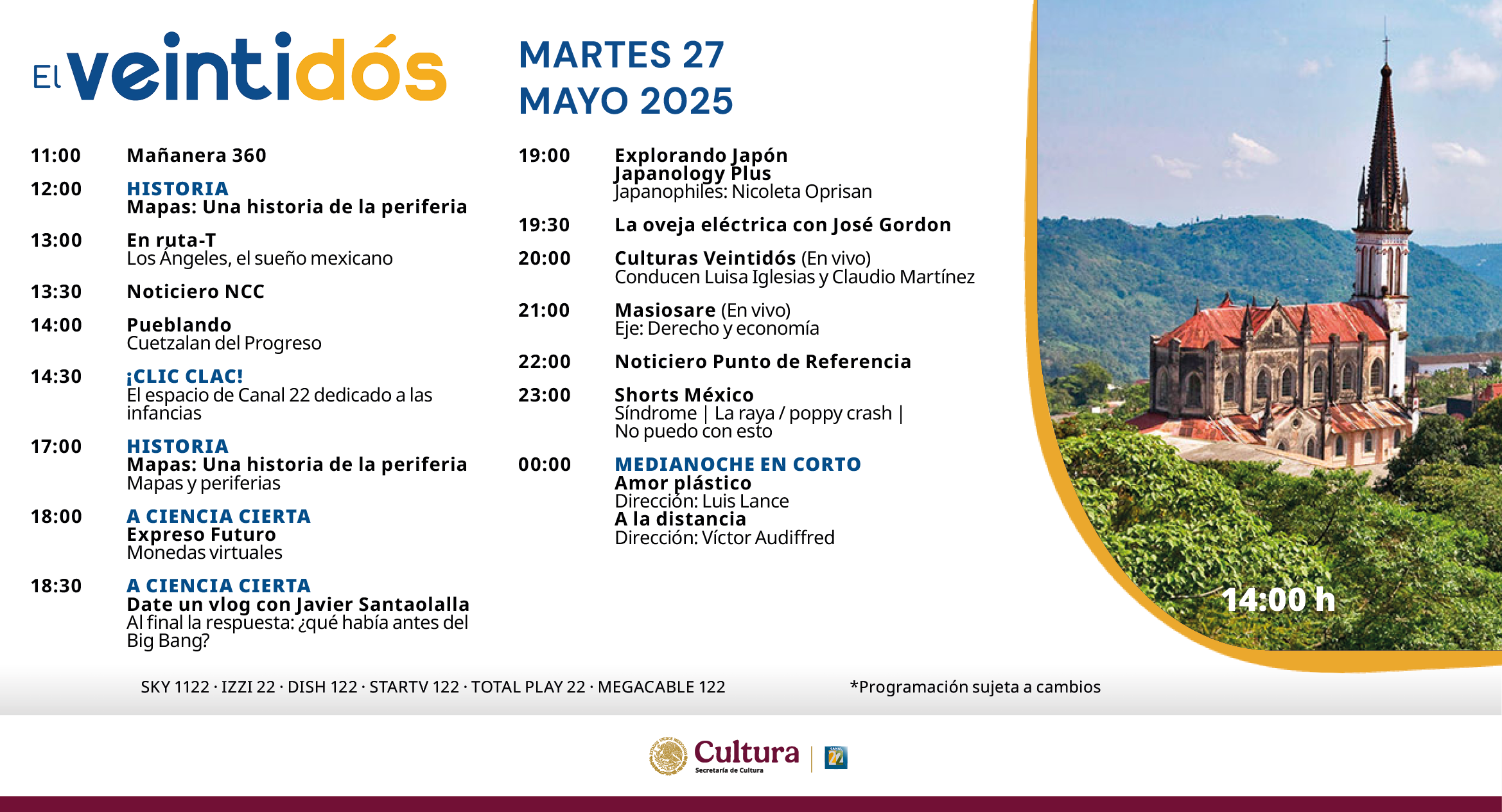 Programación Martes