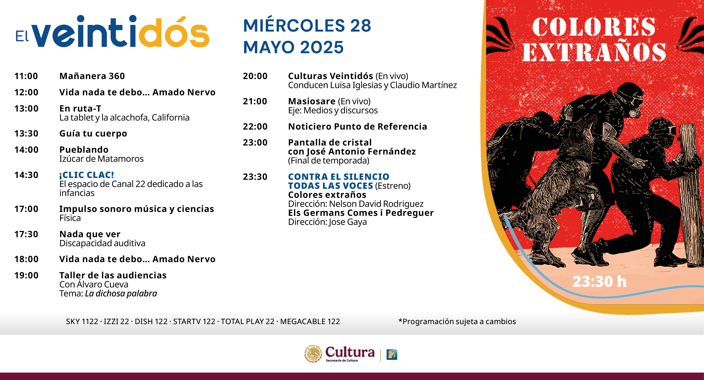 Programación Miércoles