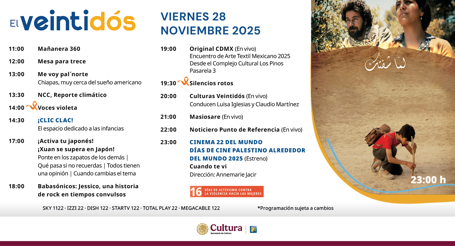 Programación Viernes