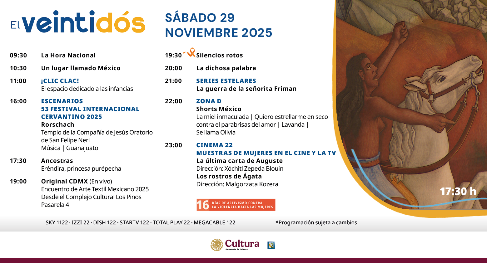 Programación Sábado