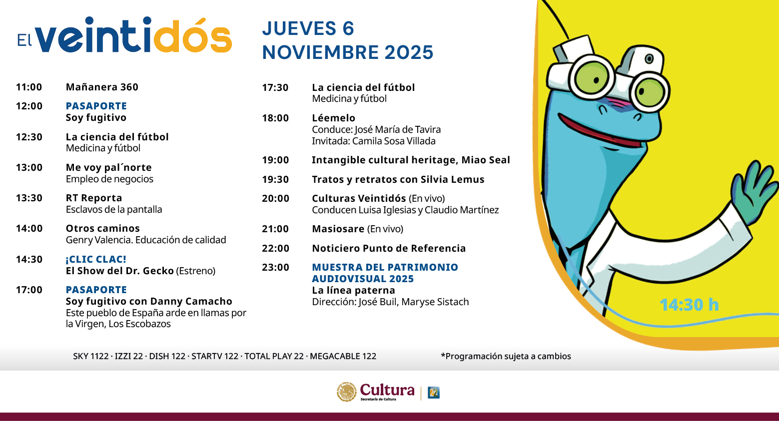 Programación Jueves