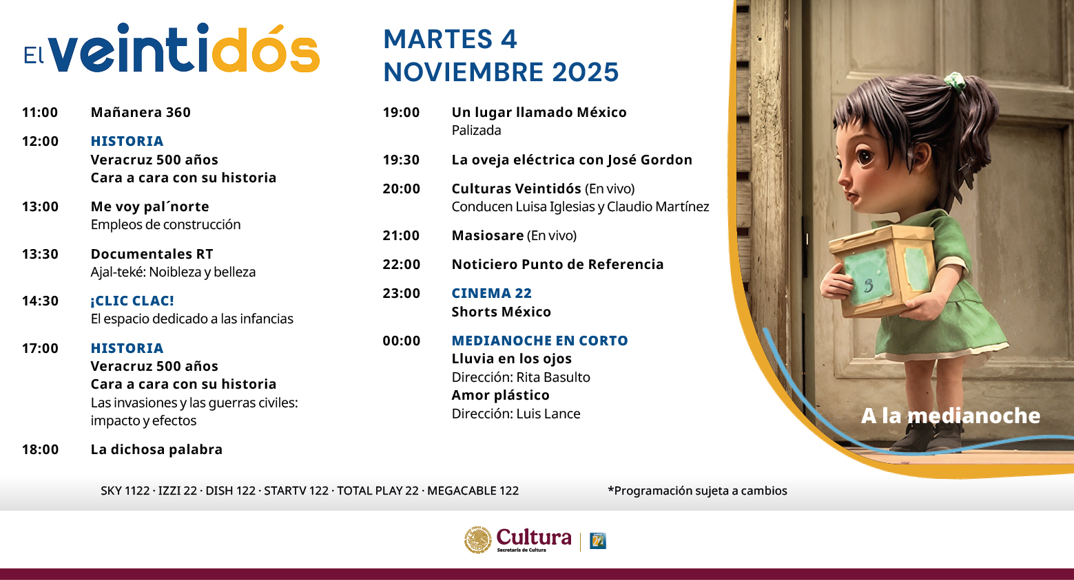 Programación Martes