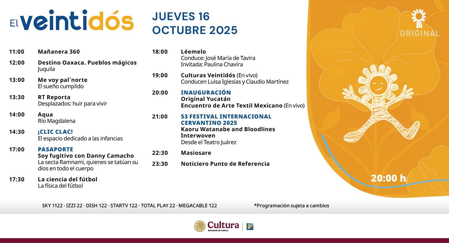 Programación Jueves