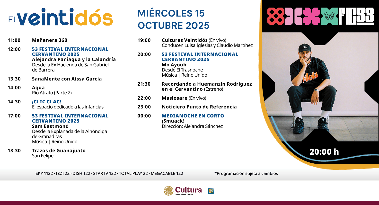 Programación Miércoles