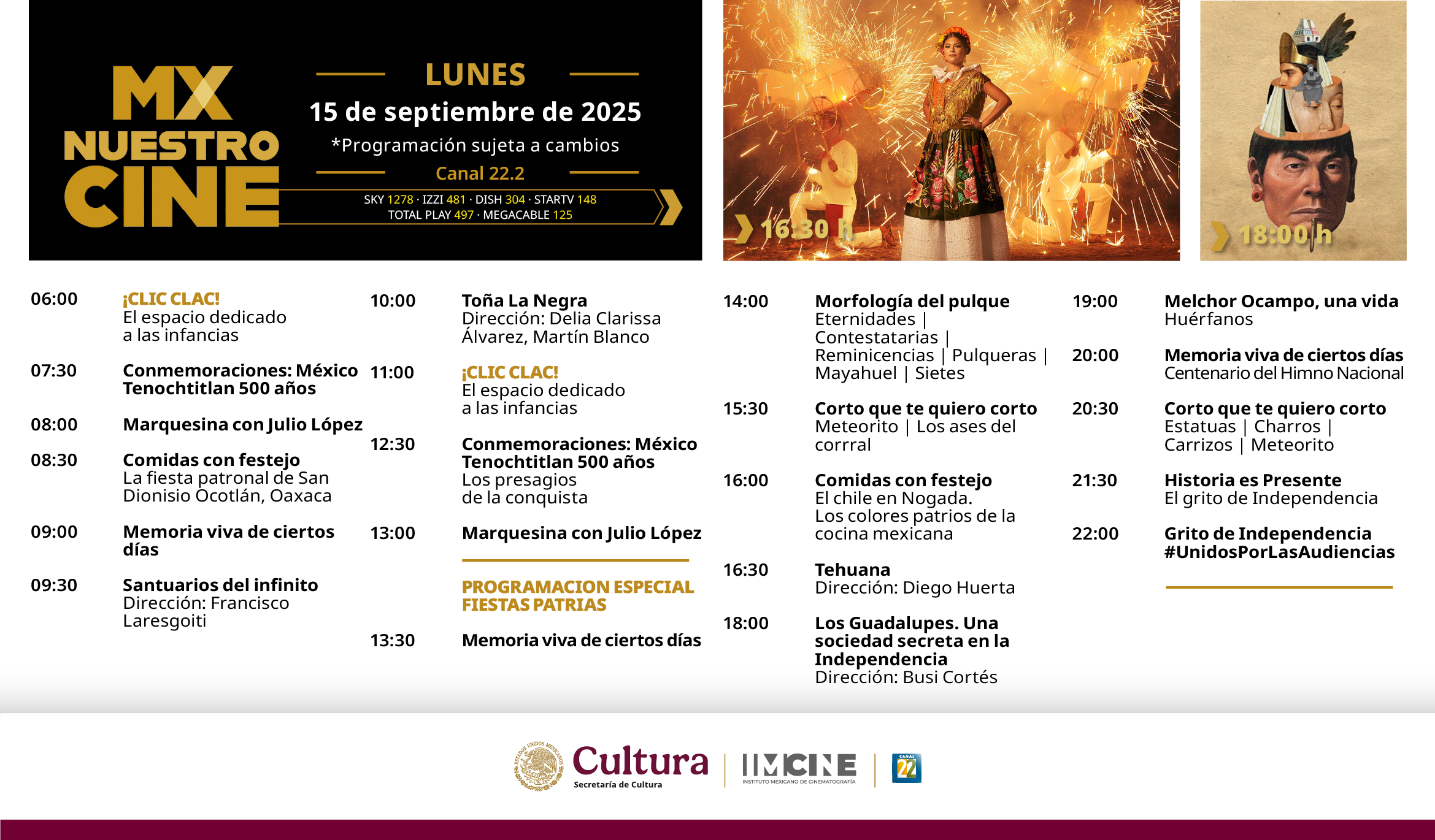 Programación Lunes