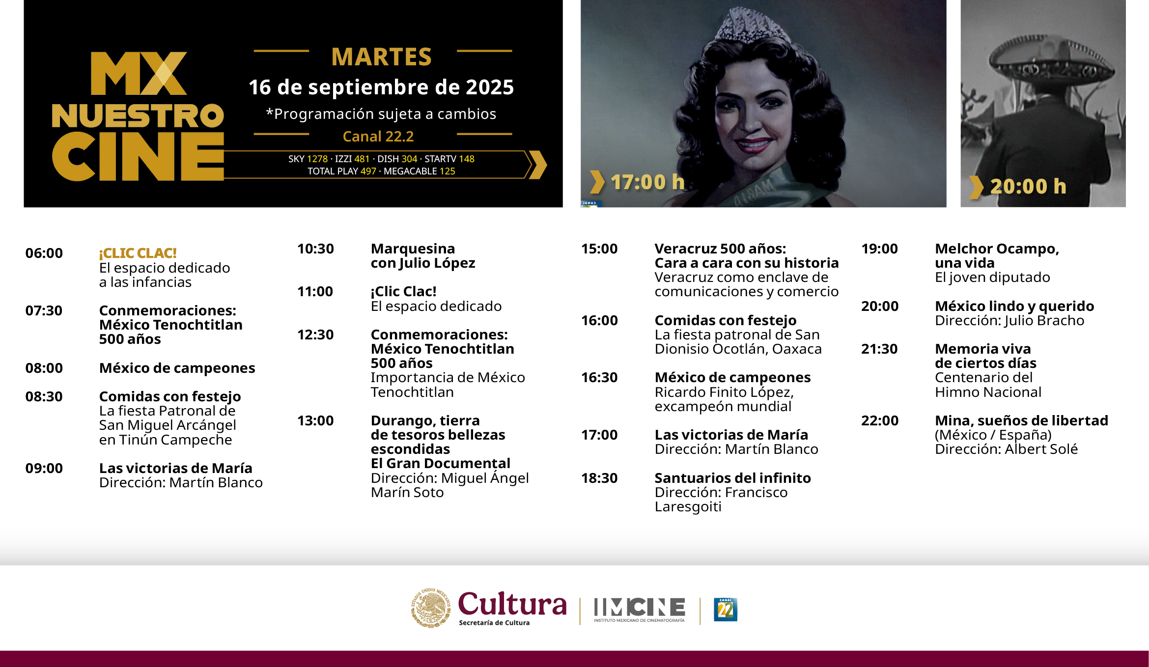 Programación Martes