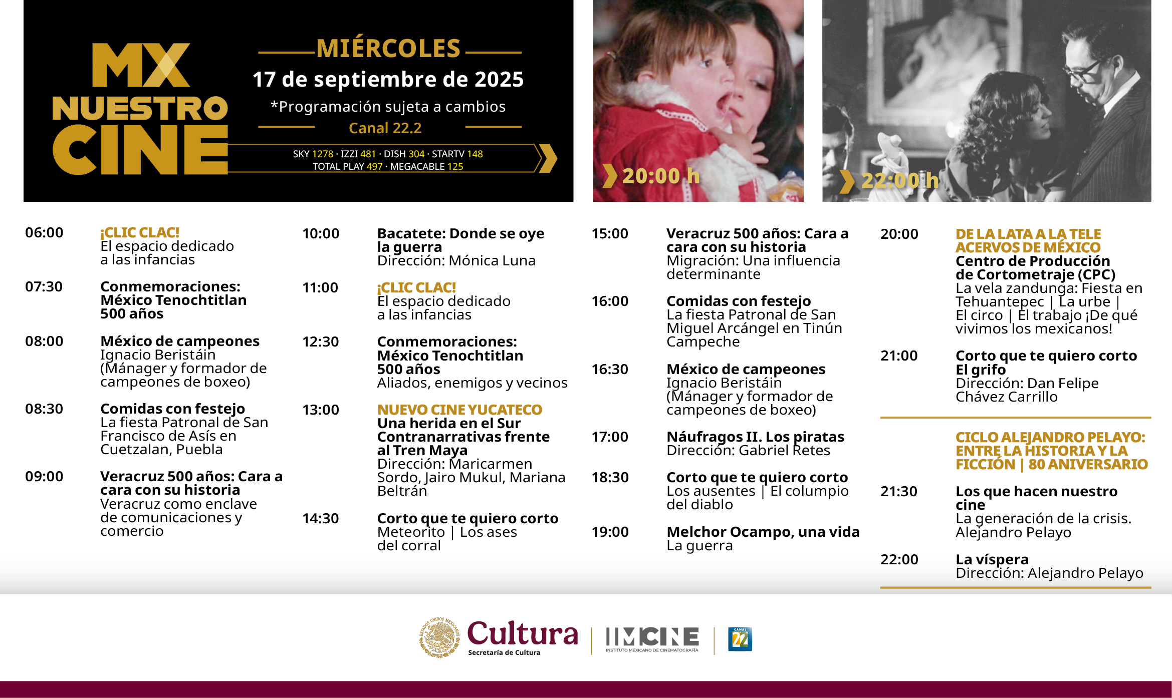 Programación Miércoles
