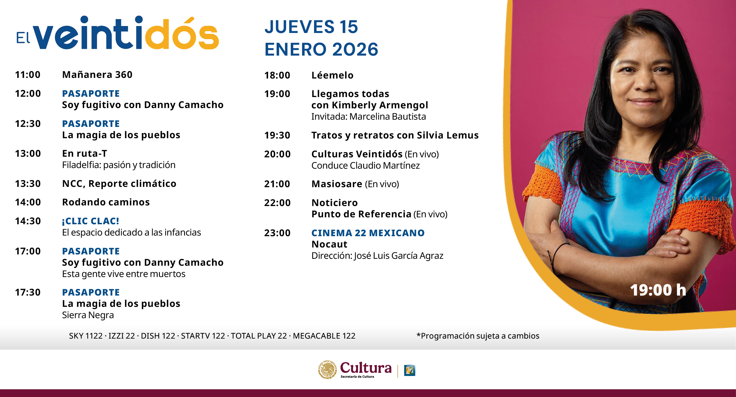 Programación Jueves