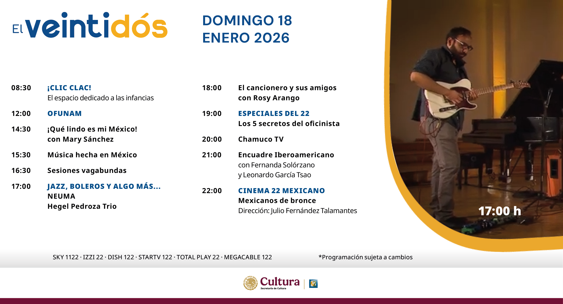 Programación Domingo