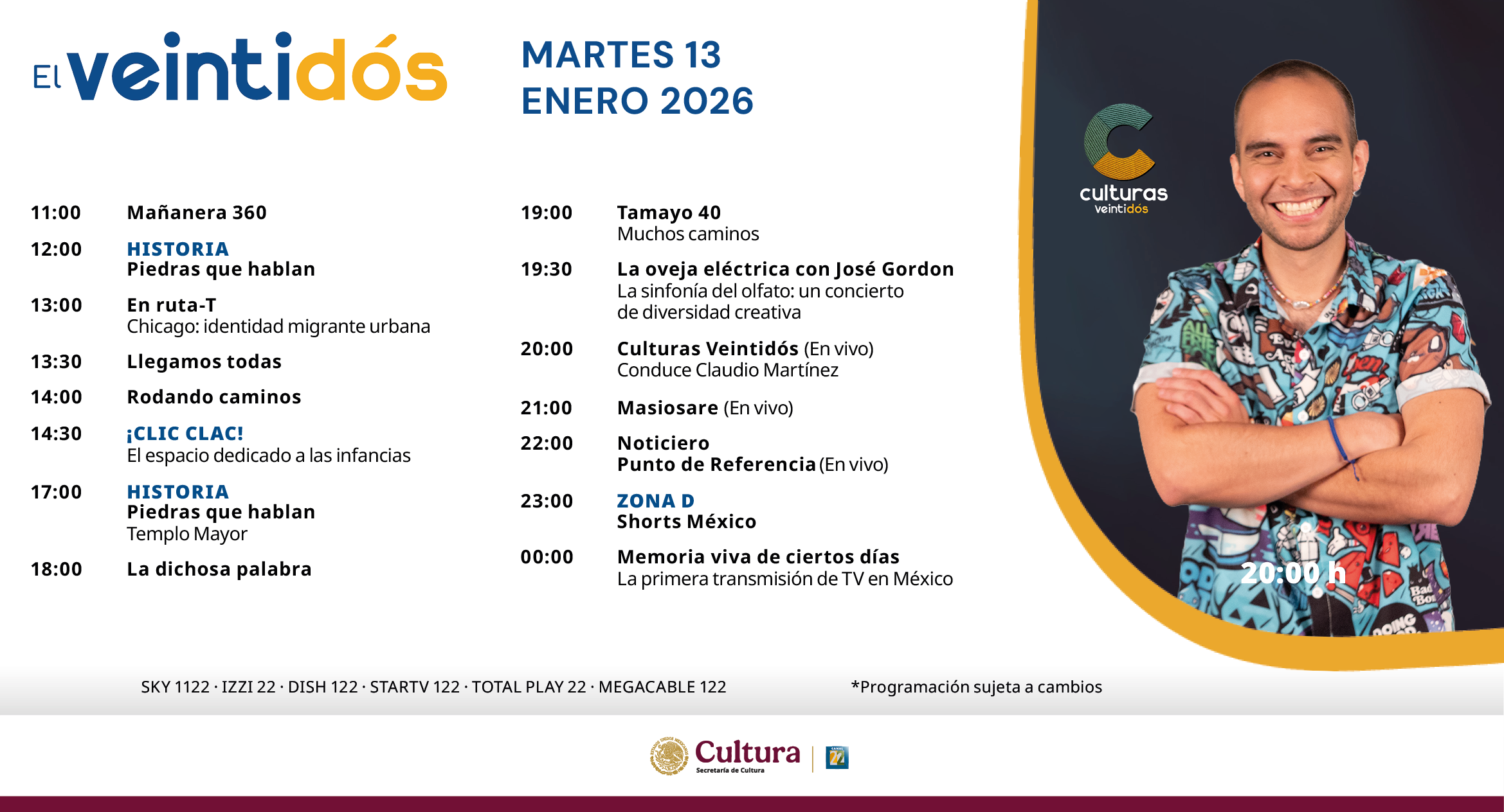 Programación Martes