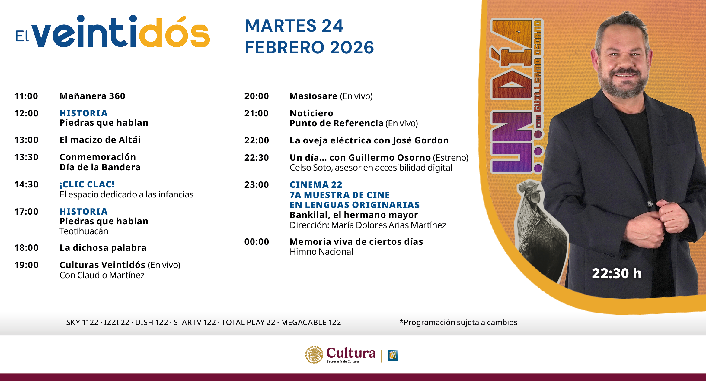 Programación Martes