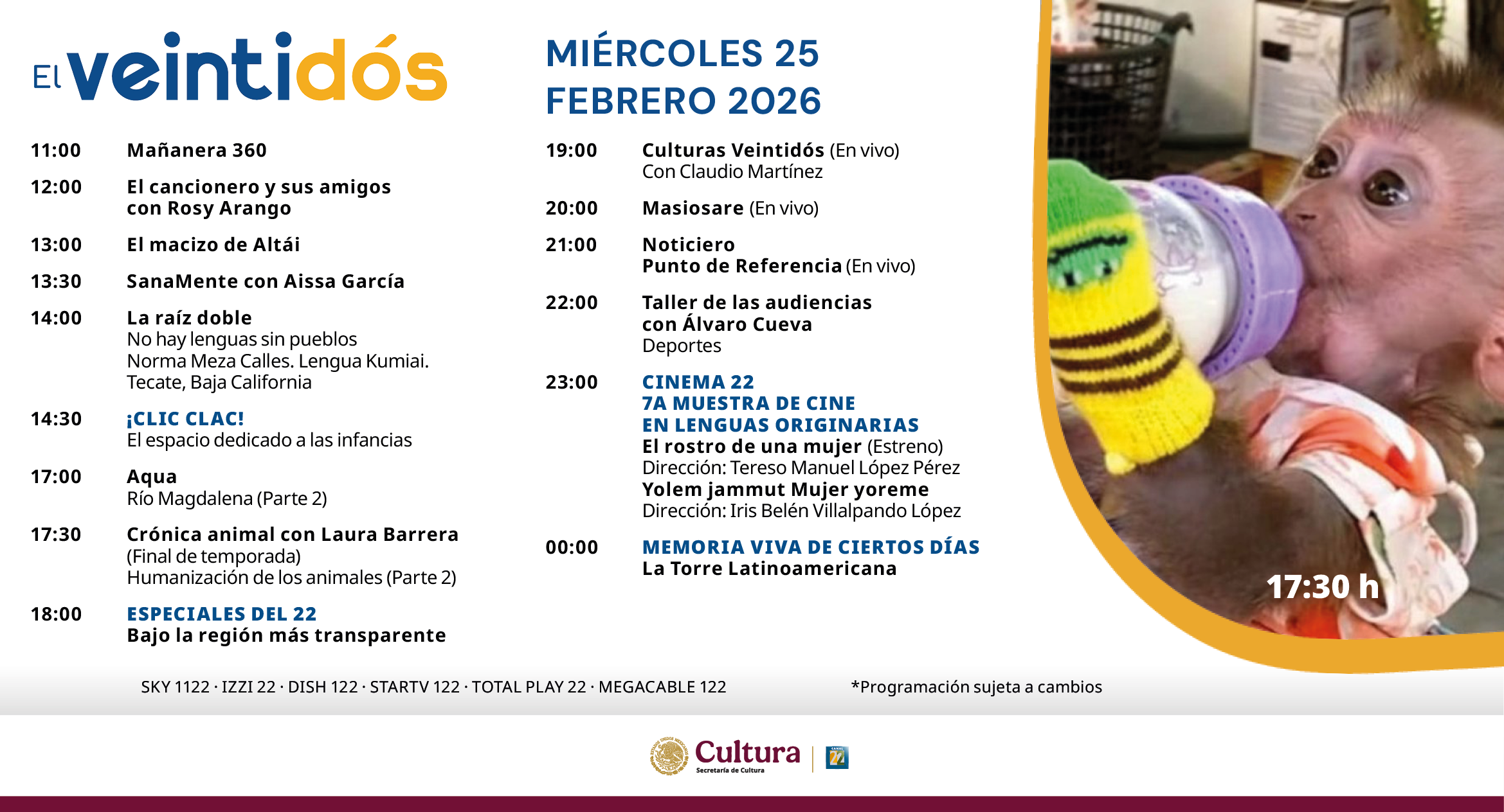 Programación Miércoles