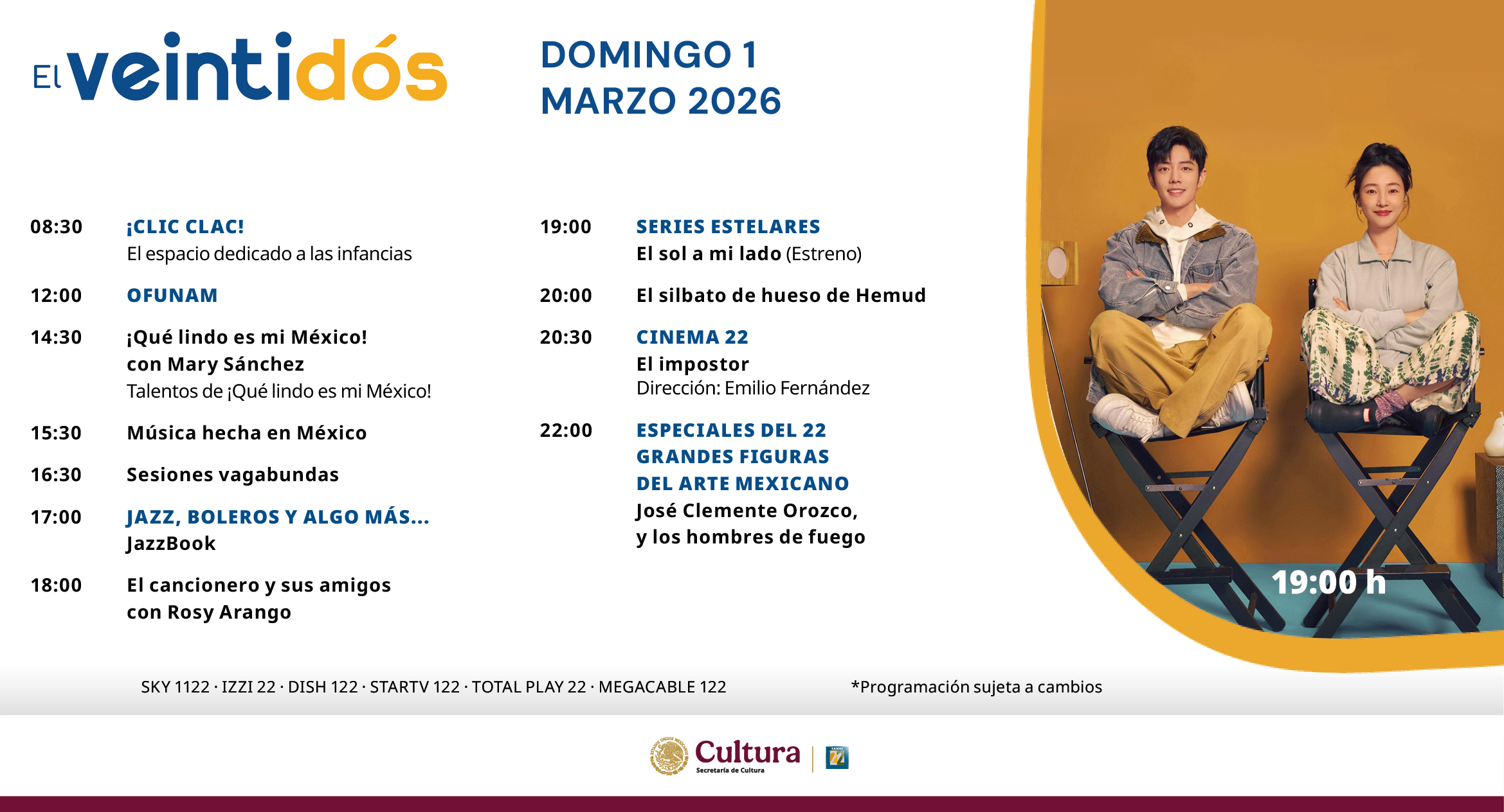 Programación Domingo