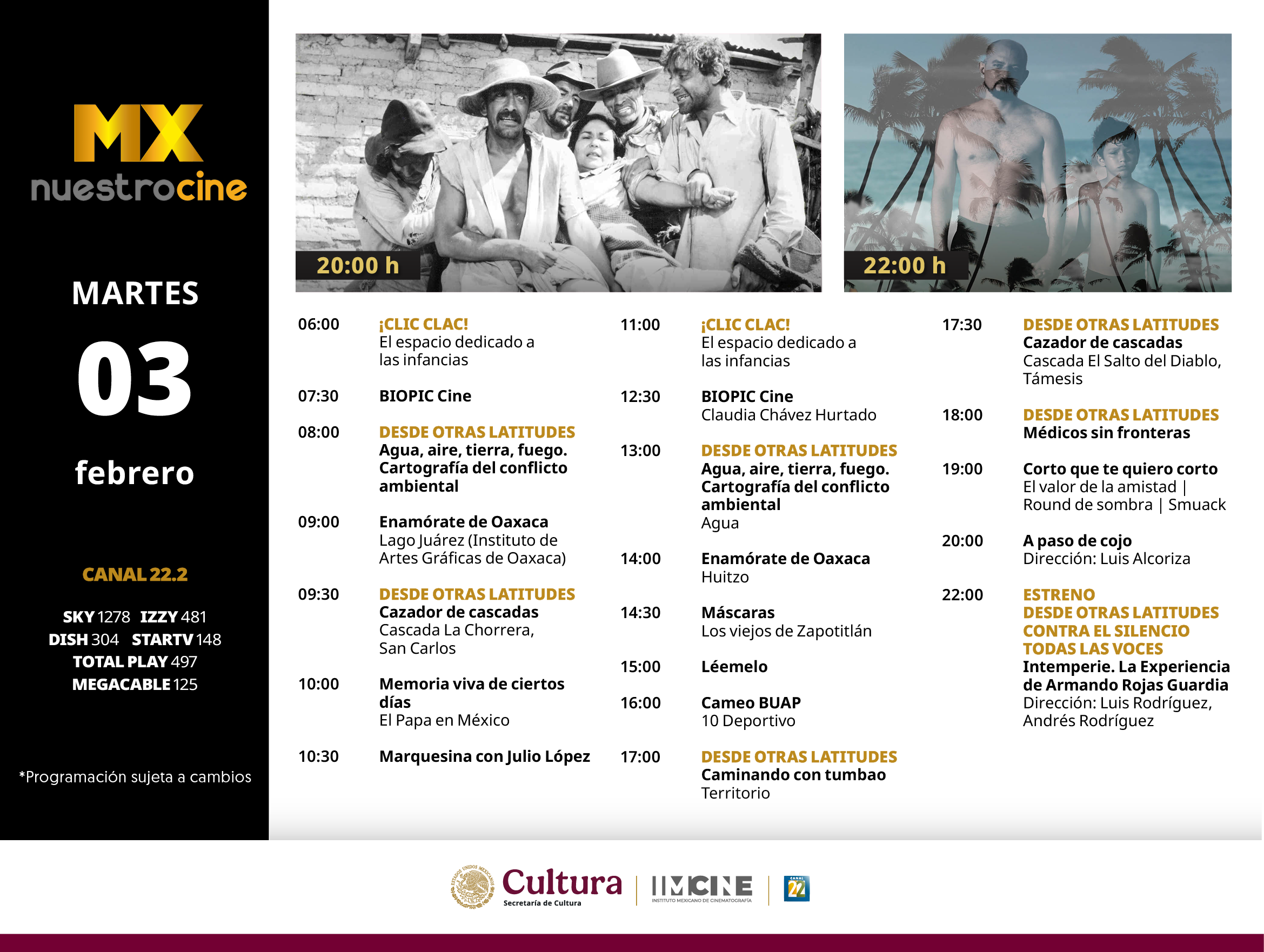 Programación Martes