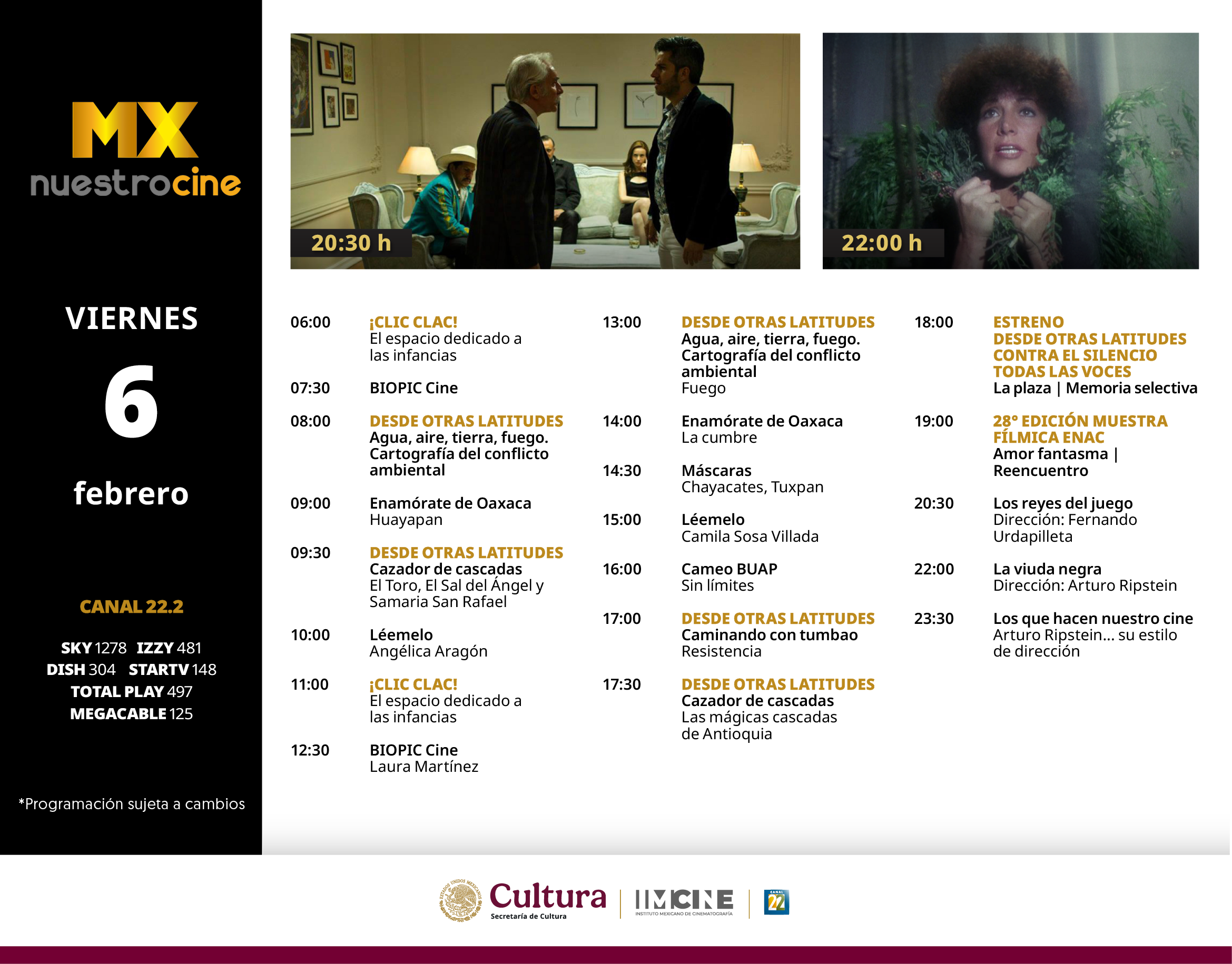 Programación Viernes