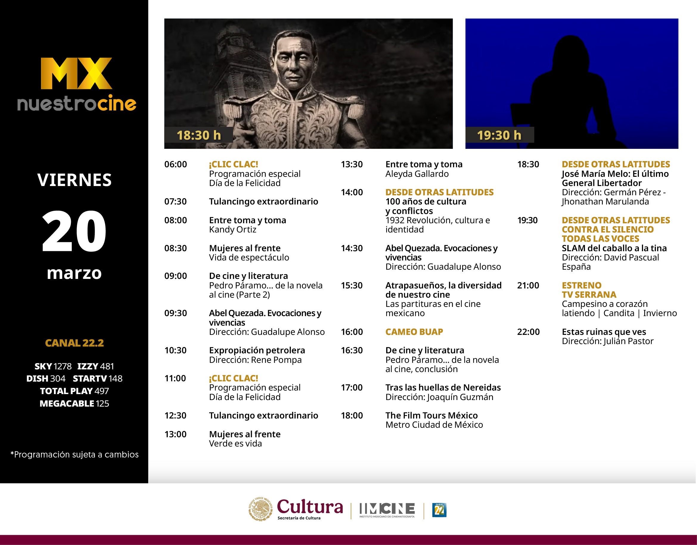 Programación Viernes