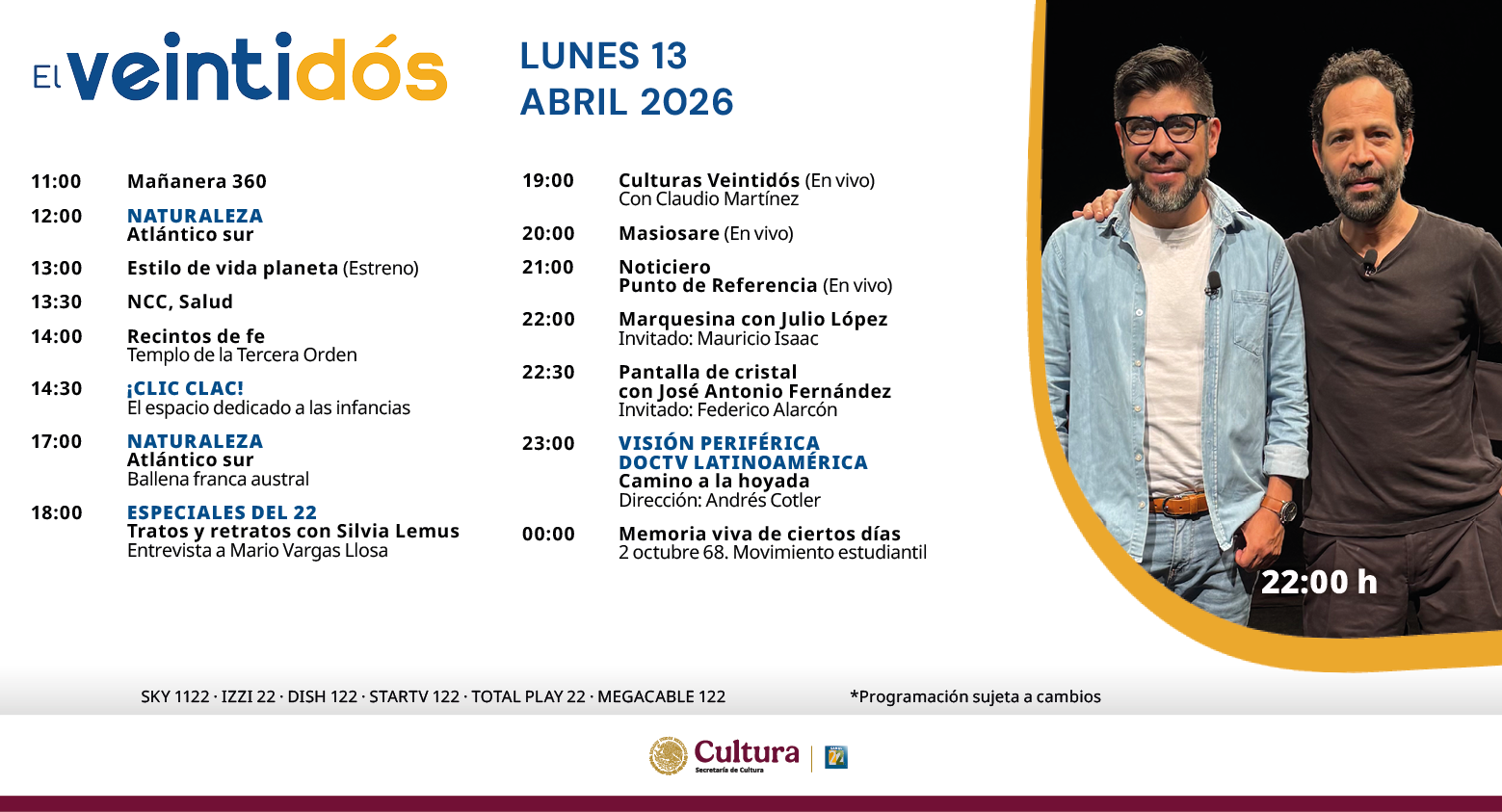 Programación Lunes