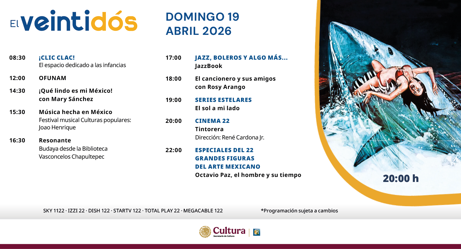 Programación Domingo