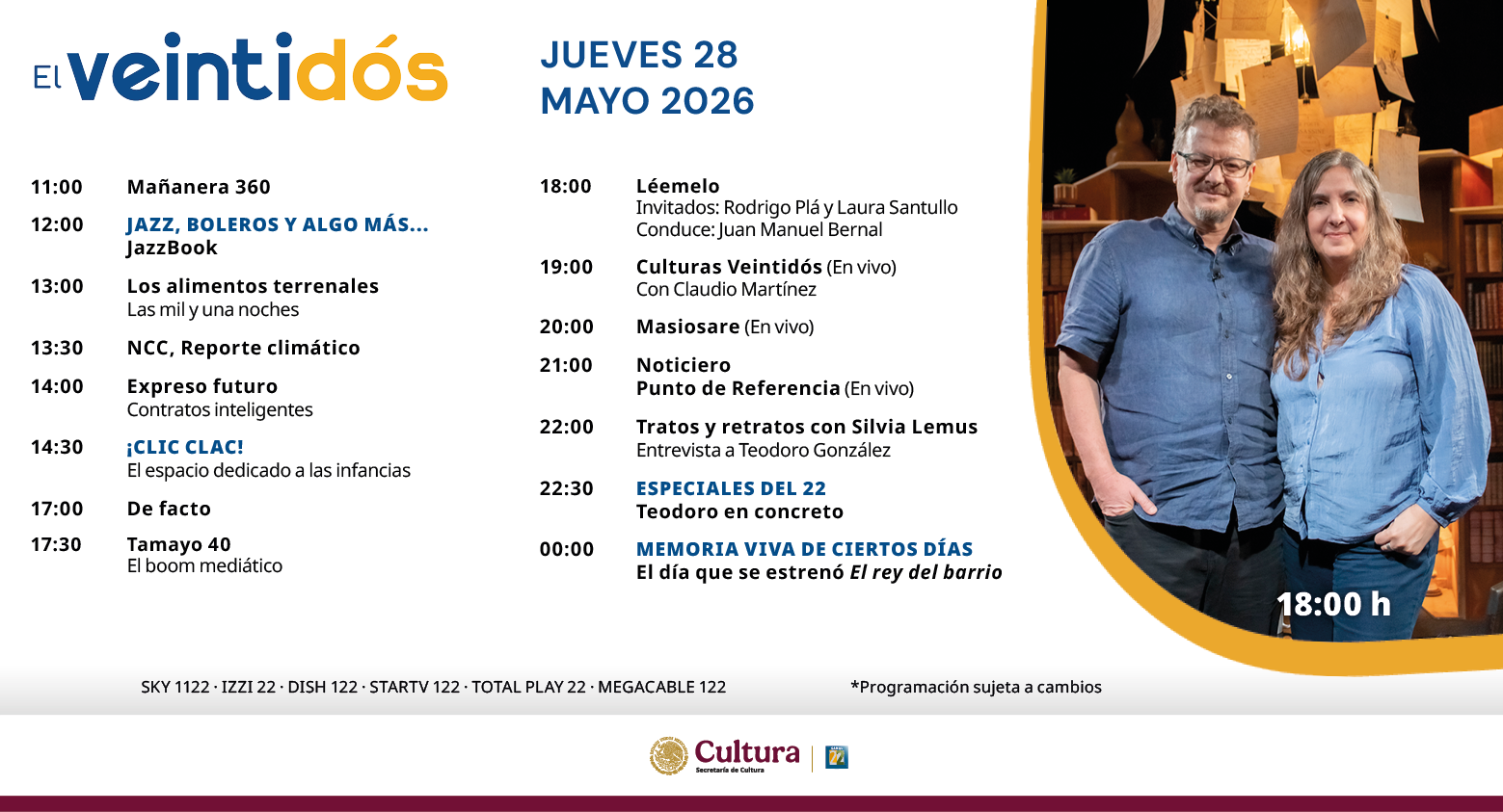 Programación Jueves