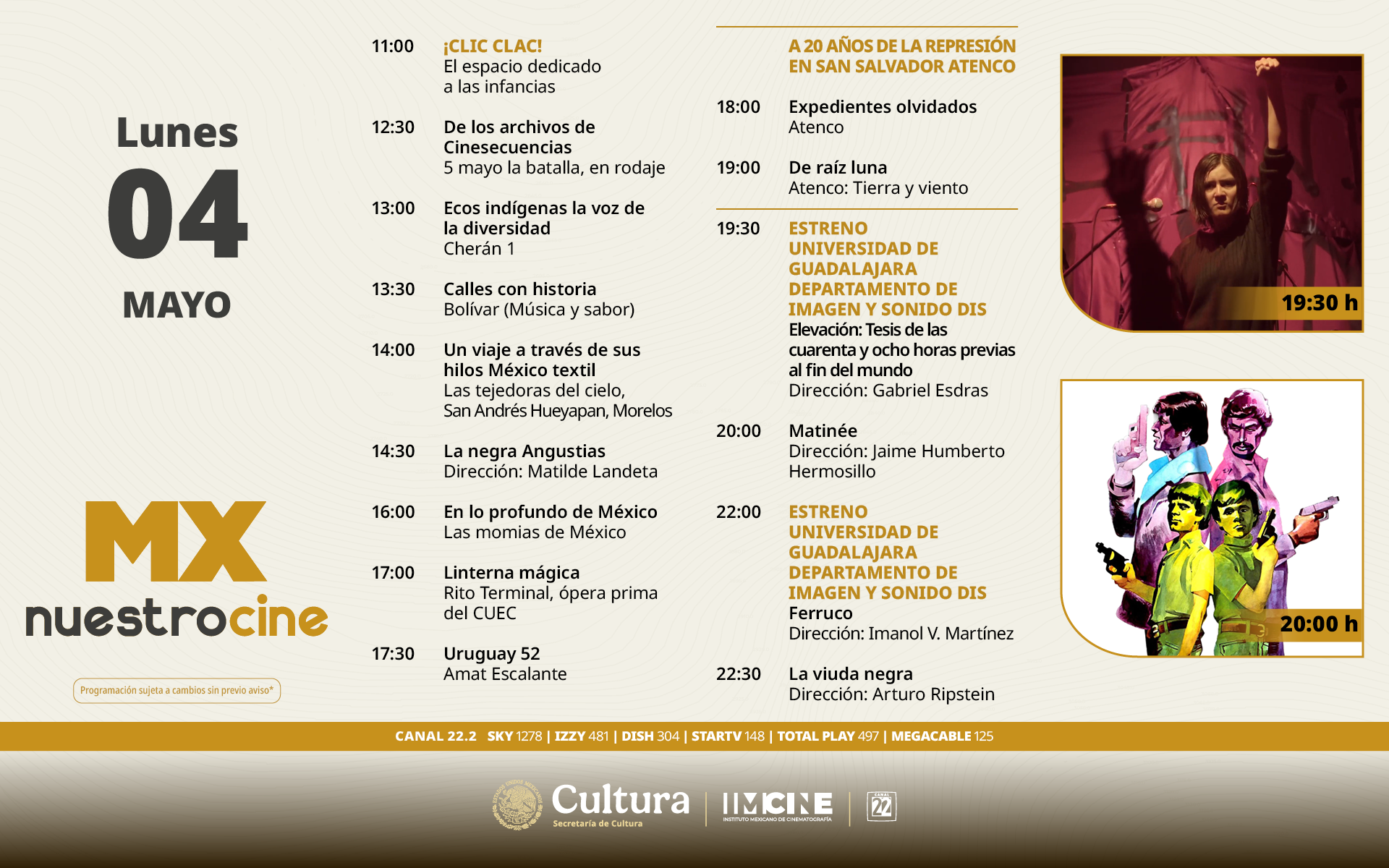 Programación Lunes