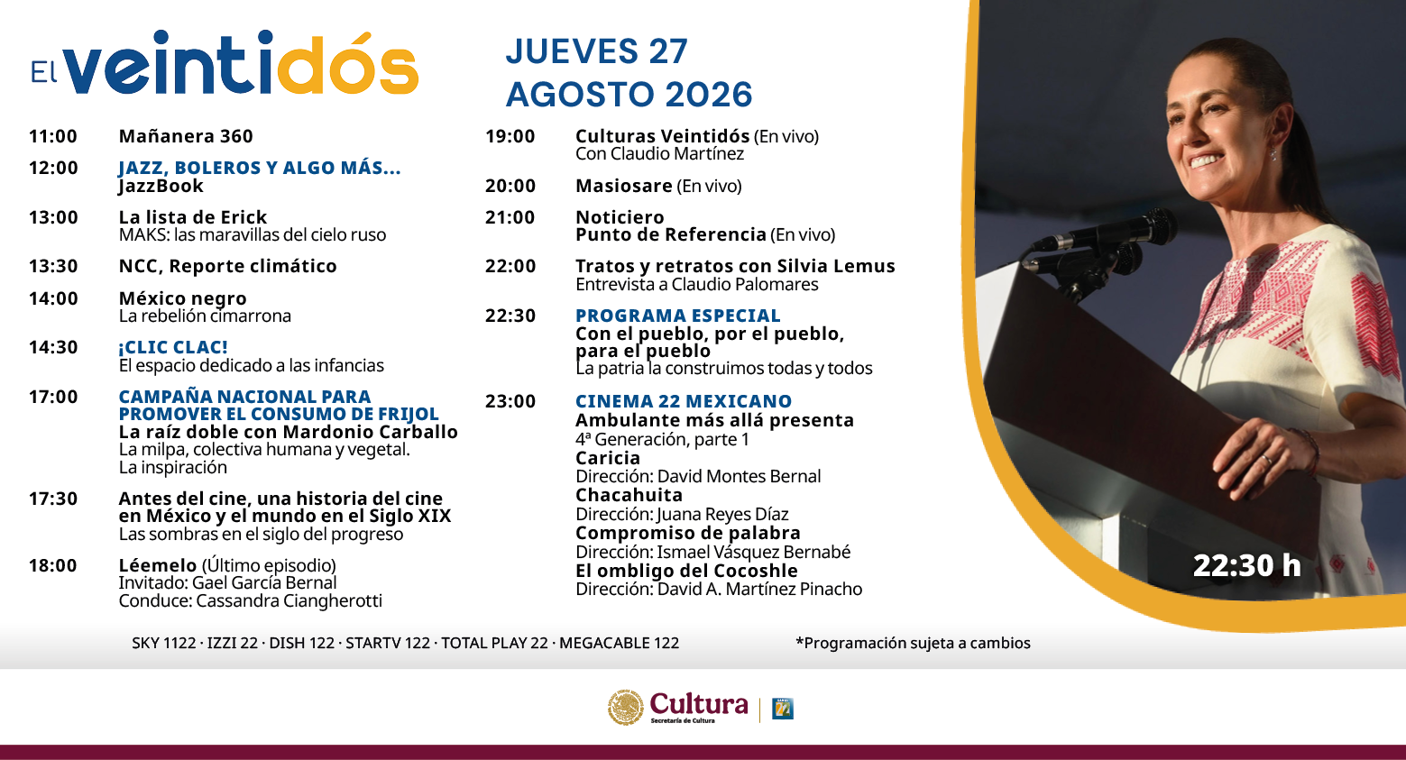 Programación Jueves