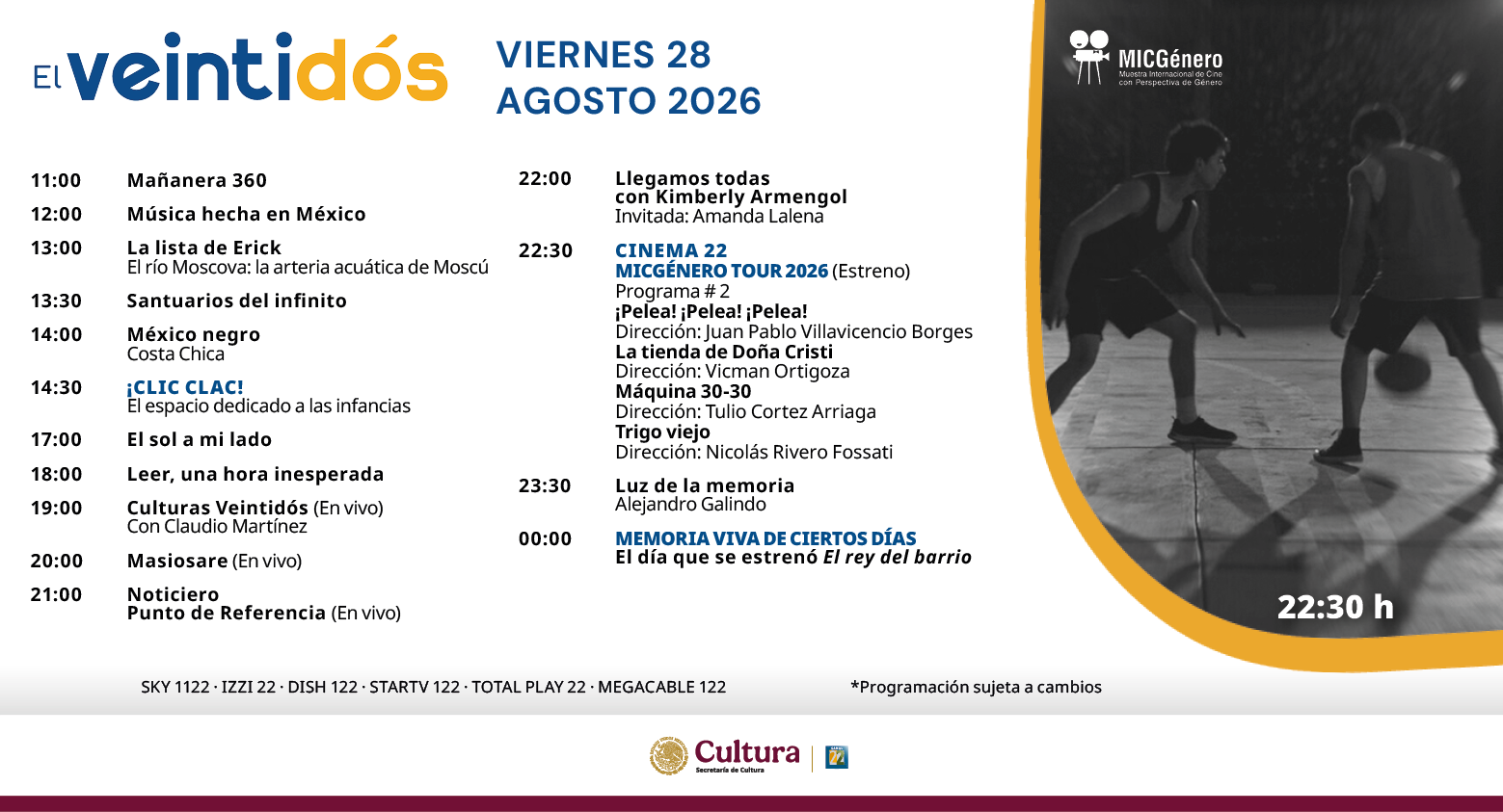 Programación Viernes