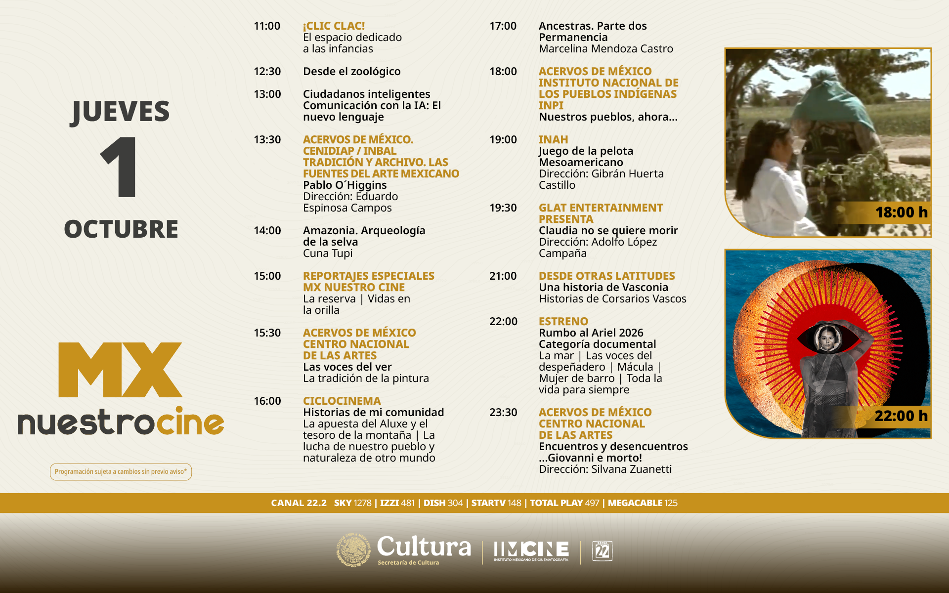 Programación Jueves