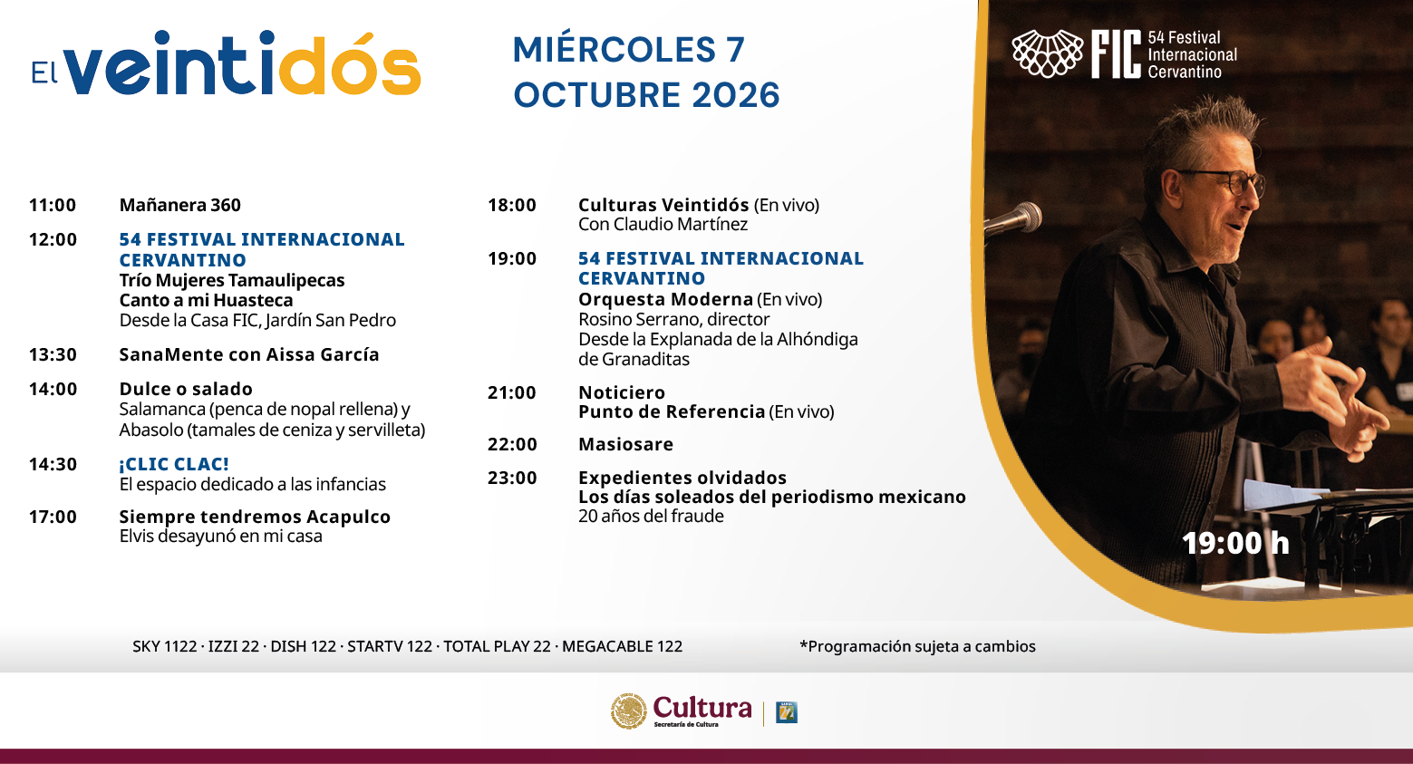 Programación Miércoles