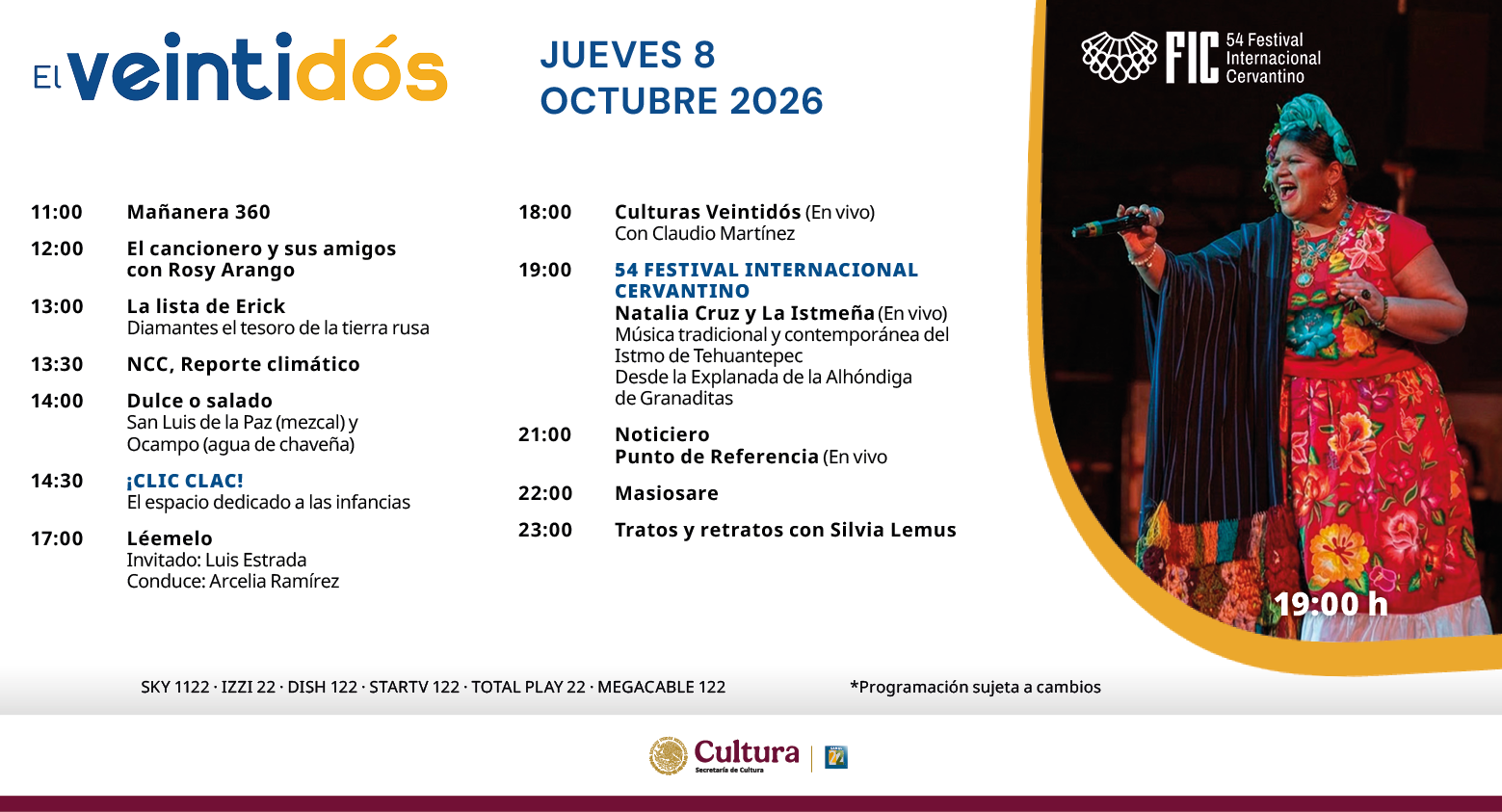 Programación Jueves